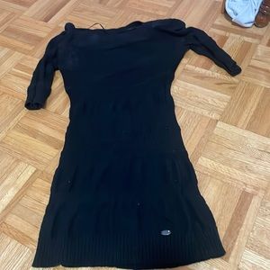 Cute black tight fit stretchy guess mini dress